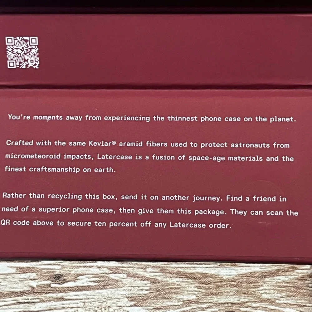Latercase Pixel 9 Pro Crimson Impossibly Thin Phone Case Featherweight Open Box